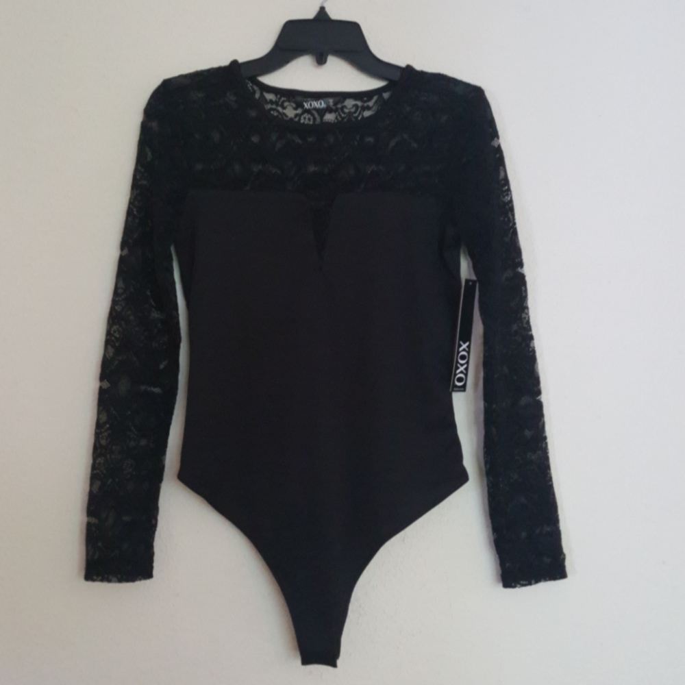 XOXO Black Bodysuit